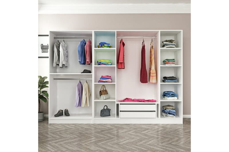 Garderobe Cambrian 270 cm - Antrasitt - Oppbevaring - Garderober & garderobesystem