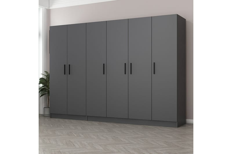 Garderobe Cambrian 270 cm - Antrasitt - Oppbevaring - Garderober & garderobesystem