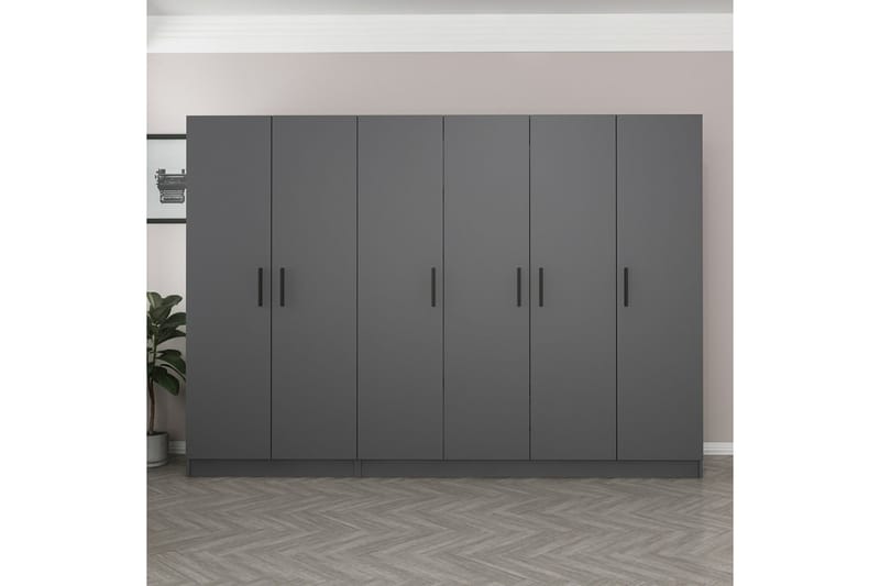 Garderobe Cambrian 270 cm - Antrasitt - Oppbevaring - Garderober & garderobesystem