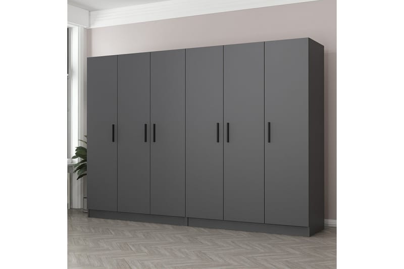 Garderobe Cambrian 270 cm - Antrasitt - Oppbevaring - Garderober & garderobesystem