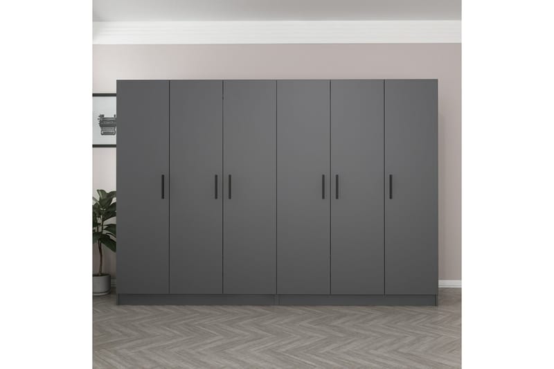 Garderobe Cambrian 270 cm - Antrasitt - Oppbevaring - Garderober & garderobesystem