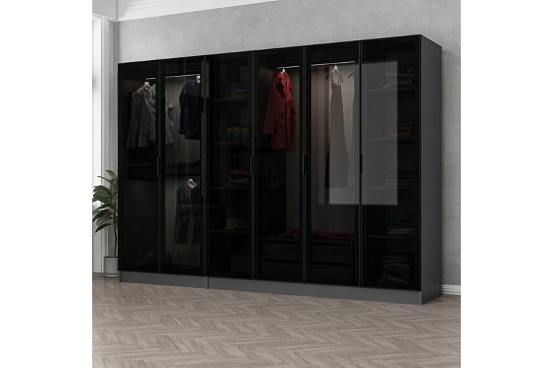 Garderobe Cambrian 270 cm - Antrasitt - Oppbevaring - Garderober & garderobesystem