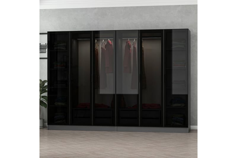 Garderobe Cambrian 270 cm - Antrasitt - Oppbevaring - Garderober & garderobesystem