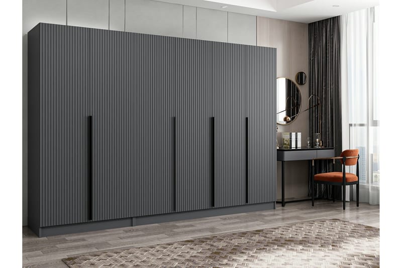 Garderobe Cambrian 270 cm - Antrasitt - Oppbevaring - Garderober & garderobesystem