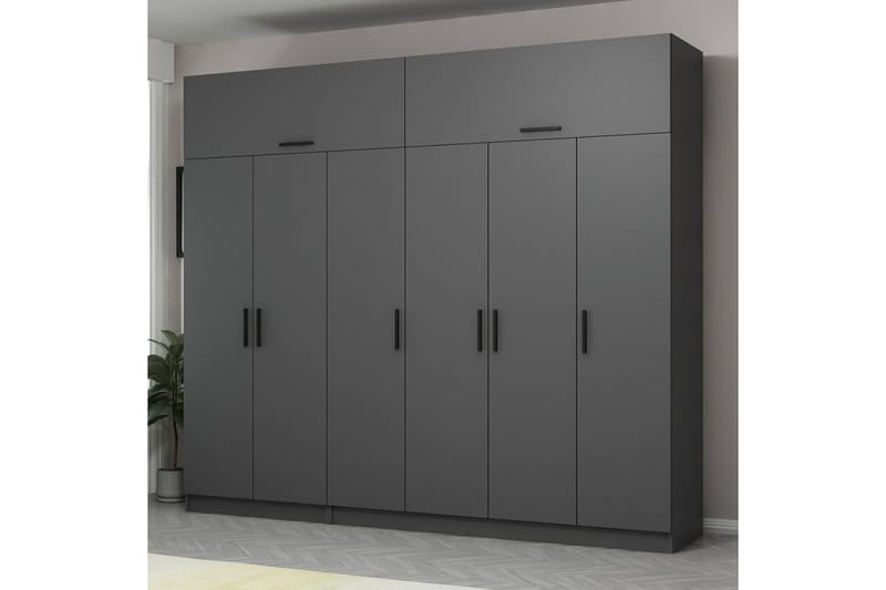 Garderobe Cambrian 270 cm - Antrasitt - Oppbevaring - Garderober & garderobesystem