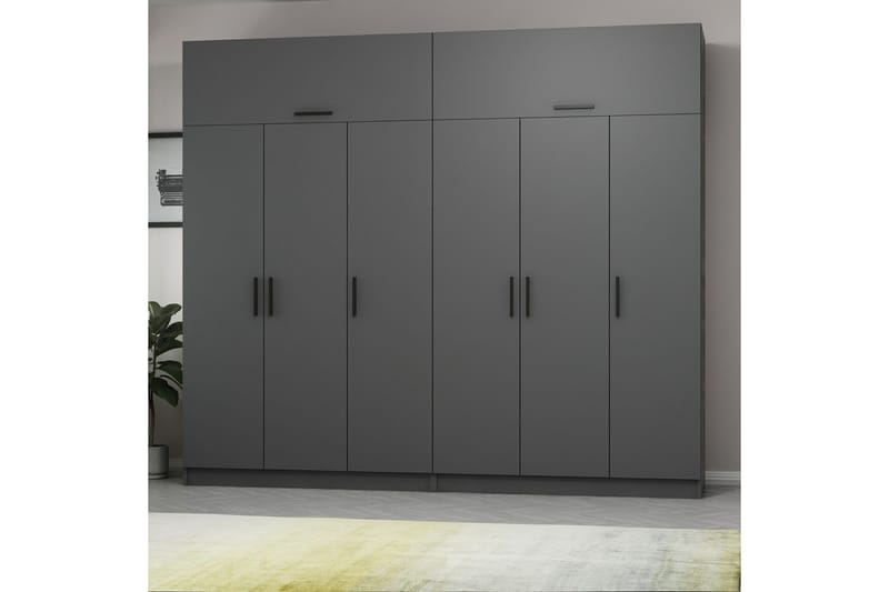 Garderobe Cambrian 270 cm - Antrasitt - Oppbevaring - Garderober & garderobesystem