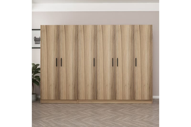 Garderobe Cambrian 270 cm - Brun - Oppbevaring - Garderober & garderobesystem