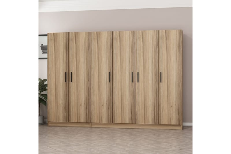 Garderobe Cambrian 270 cm - Brun - Oppbevaring - Garderober & garderobesystem