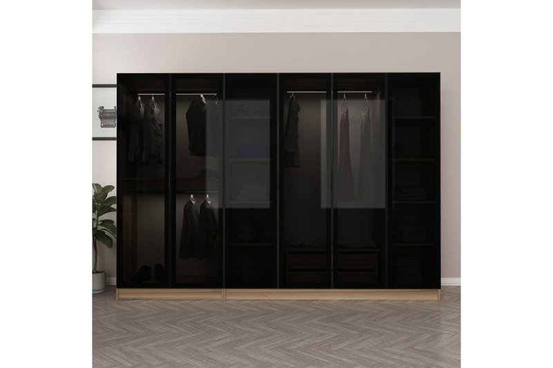 Garderobe Cambrian 270 cm - Brun - Oppbevaring - Garderober & garderobesystem