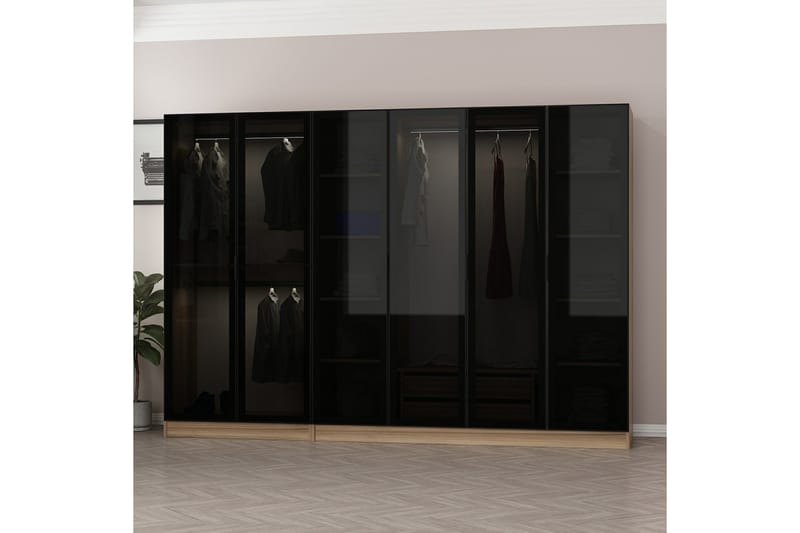 Garderobe Cambrian 270 cm - Brun - Oppbevaring - Garderober & garderobesystem