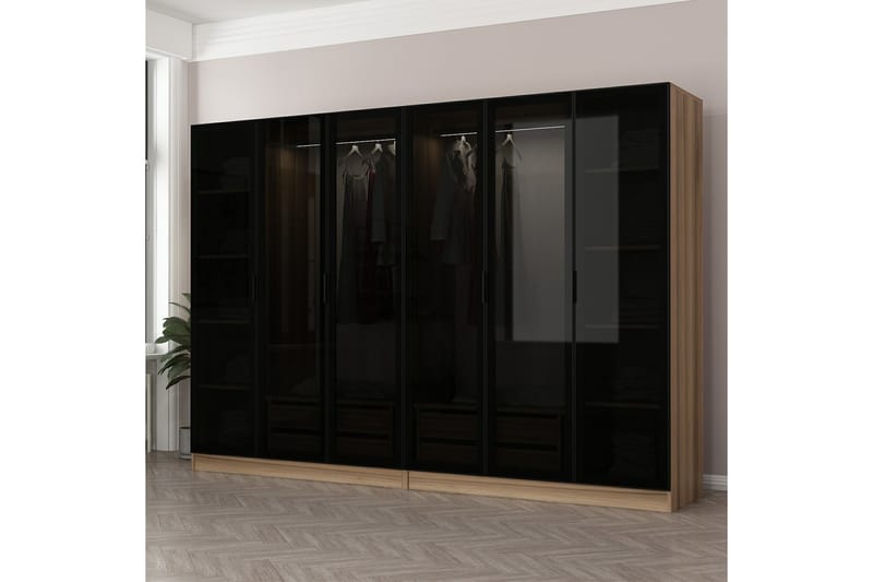 Garderobe Cambrian 270 cm - Brun - Oppbevaring - Garderober & garderobesystem