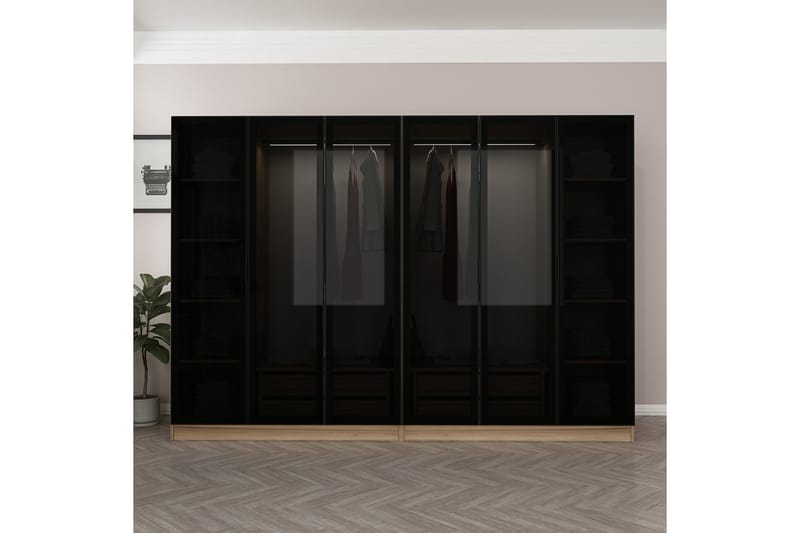 Garderobe Cambrian 270 cm - Brun - Oppbevaring - Garderober & garderobesystem