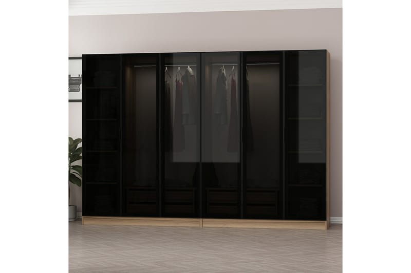 Garderobe Cambrian 270 cm - Brun - Oppbevaring - Garderober & garderobesystem