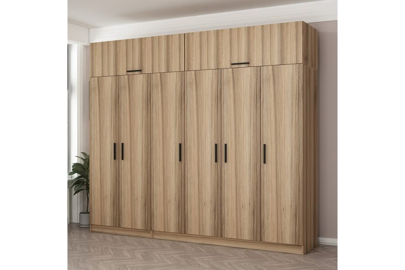 Garderobe Cambrian 270 cm - Brun - Oppbevaring - Garderober & garderobesystem