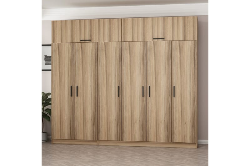 Garderobe Cambrian 270 cm - Brun - Oppbevaring - Garderober & garderobesystem