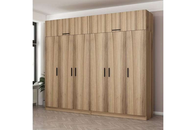 Garderobe Cambrian 270 cm - Brun - Oppbevaring - Garderober & garderobesystem