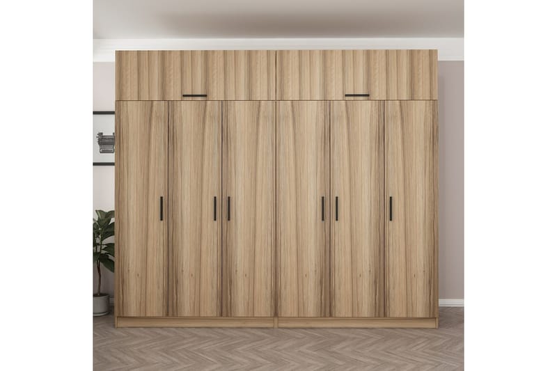 Garderobe Cambrian 270 cm - Brun - Oppbevaring - Garderober & garderobesystem