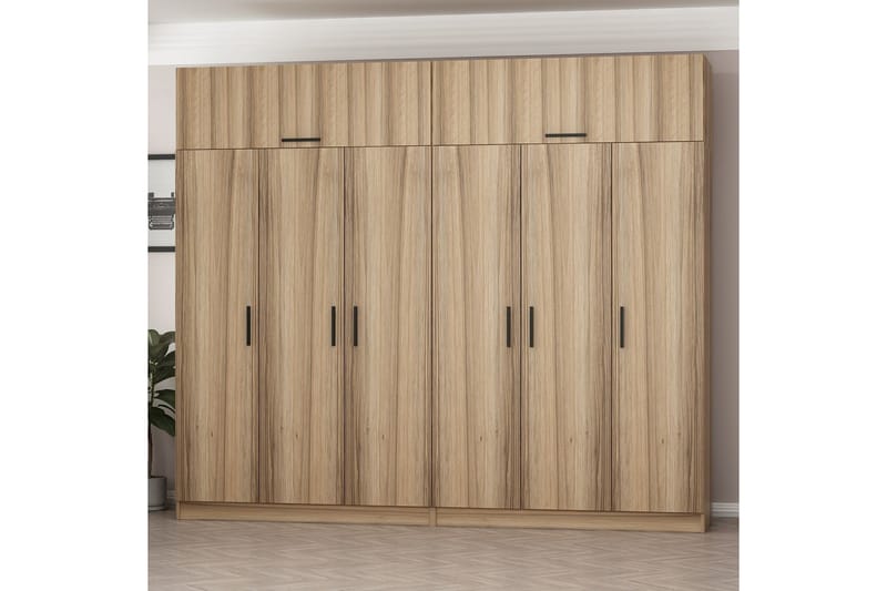 Garderobe Cambrian 270 cm - Brun - Oppbevaring - Garderober & garderobesystem