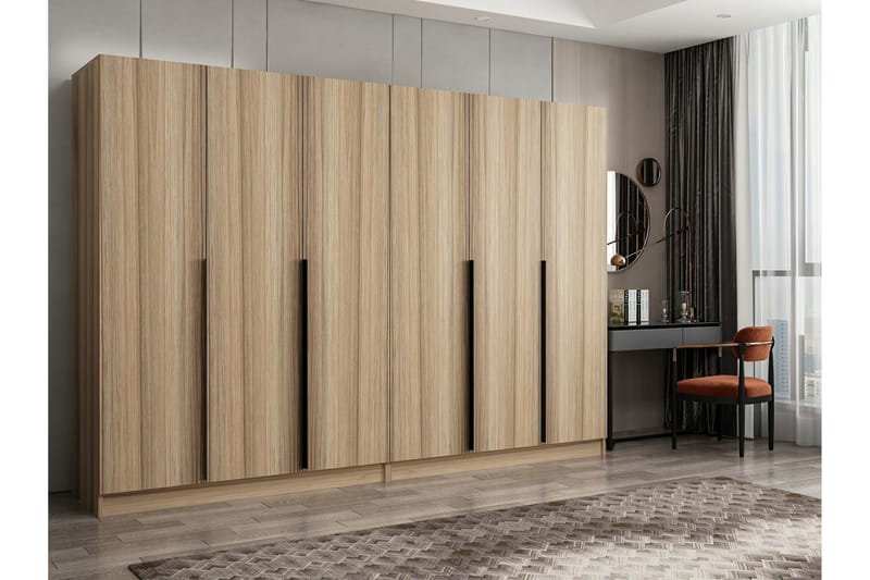 Garderobe Cambrian 270 cm - Eik - Oppbevaring - Garderober & garderobesystem