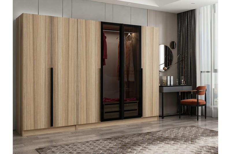 Garderobe Cambrian 270 cm - Eik - Oppbevaring - Garderober & garderobesystem