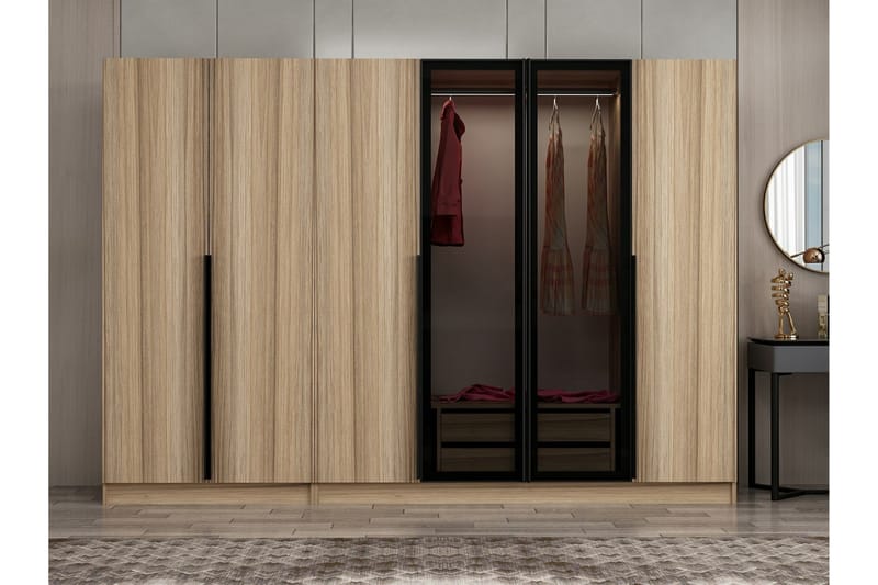 Garderobe Cambrian 270 cm - Eik - Oppbevaring - Garderober & garderobesystem