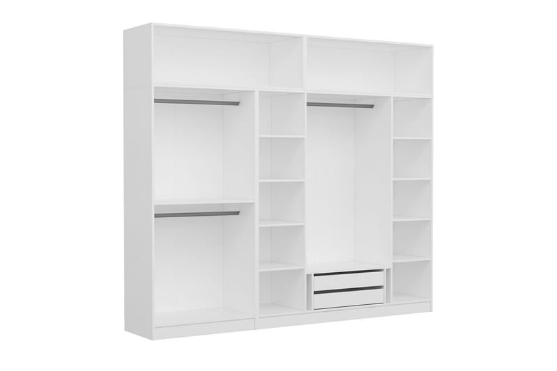 Garderobe Cambrian 270 cm - Grå/Hvit - Oppbevaring - Garderober & garderobesystem