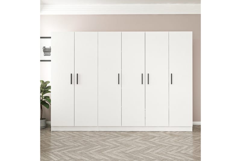 Garderobe Cambrian 270 cm - Hvit - Oppbevaring - Garderober & garderobesystem