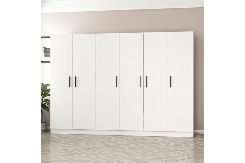 Garderobe Cambrian 270 cm - Hvit - Oppbevaring - Garderober & garderobesystem