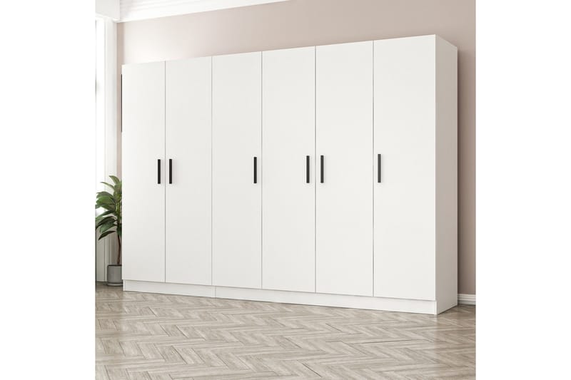 Garderobe Cambrian 270 cm - Hvit - Oppbevaring - Garderober & garderobesystem