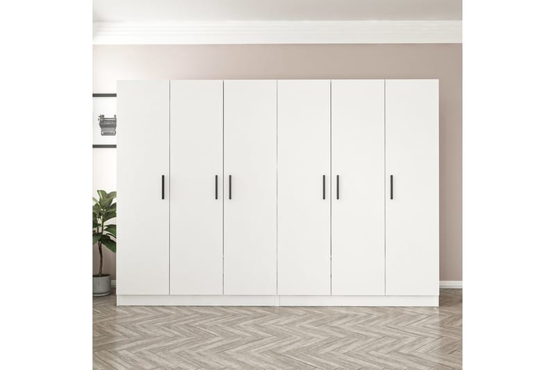 Garderobe Cambrian 270 cm - Hvit - Oppbevaring - Garderober & garderobesystem