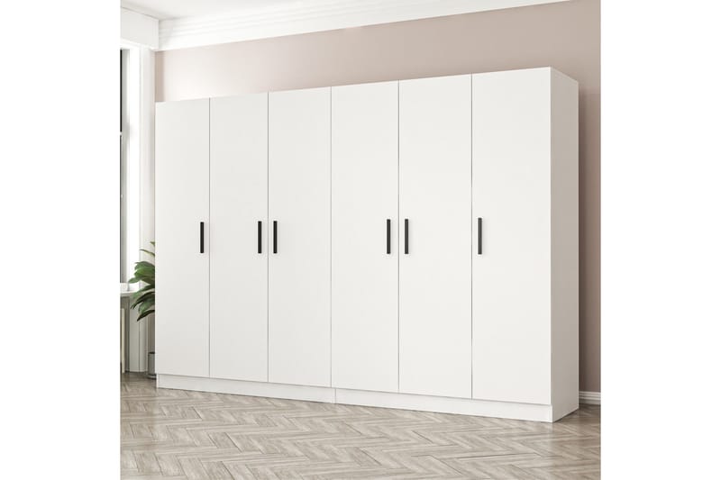 Garderobe Cambrian 270 cm - Hvit - Oppbevaring - Garderober & garderobesystem