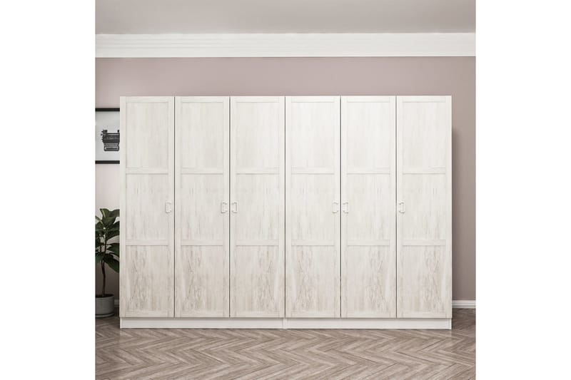 Garderobe Cambrian 270 cm - Hvit - Oppbevaring - Garderober & garderobesystem