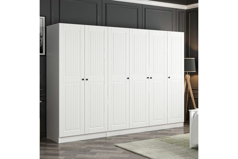 Garderobe Cambrian 270 cm - Hvit - Oppbevaring - Garderober & garderobesystem