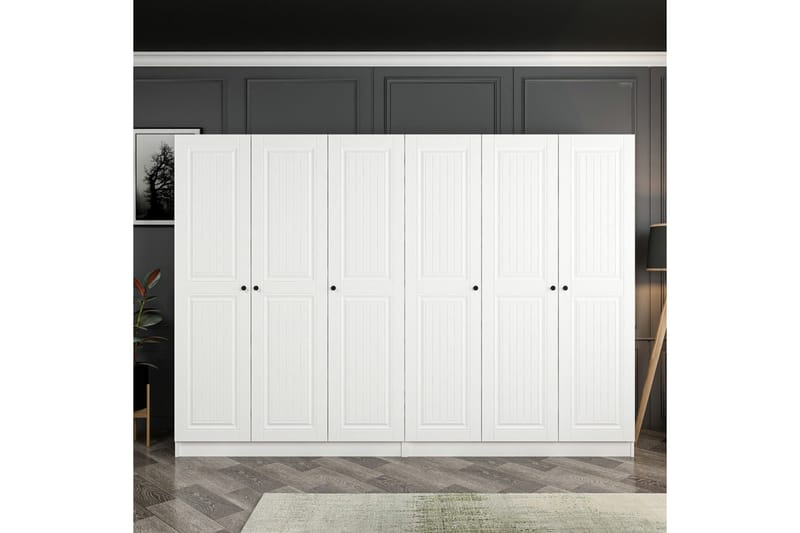 Garderobe Cambrian 270 cm - Hvit - Oppbevaring - Garderober & garderobesystem