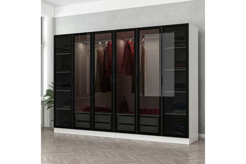 Garderobe Cambrian 270 cm - Hvit - Oppbevaring - Garderober & garderobesystem