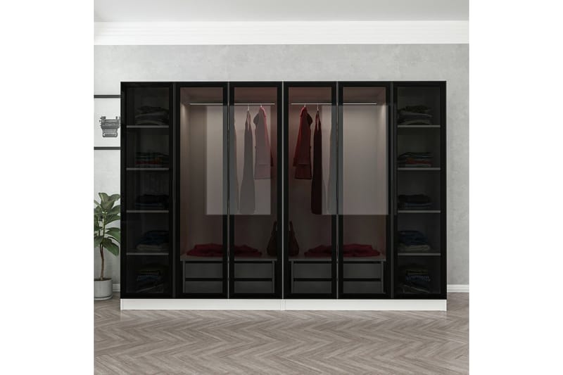 Garderobe Cambrian 270 cm - Hvit - Oppbevaring - Garderober & garderobesystem