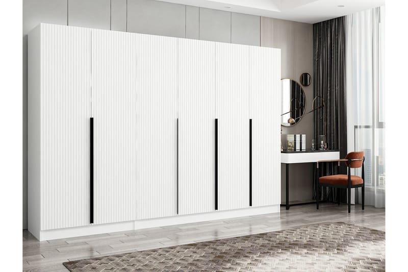 Garderobe Cambrian 270 cm - Hvit - Oppbevaring - Garderober & garderobesystem