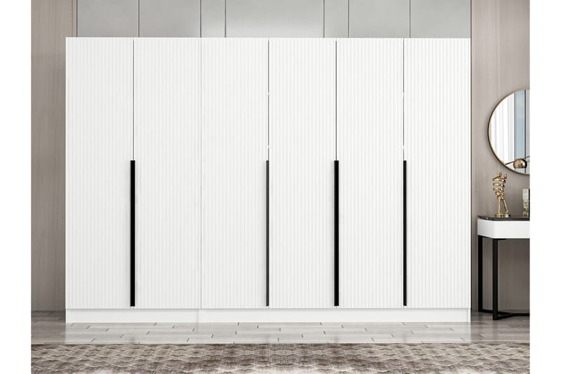 Garderobe Cambrian 270 cm - Hvit - Oppbevaring - Garderober & garderobesystem