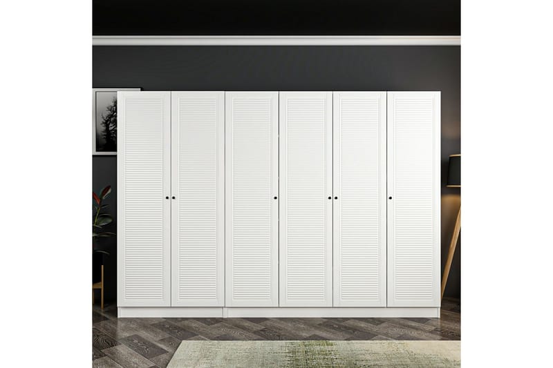 Garderobe Cambrian 270 cm - Hvit - Oppbevaring - Garderober & garderobesystem