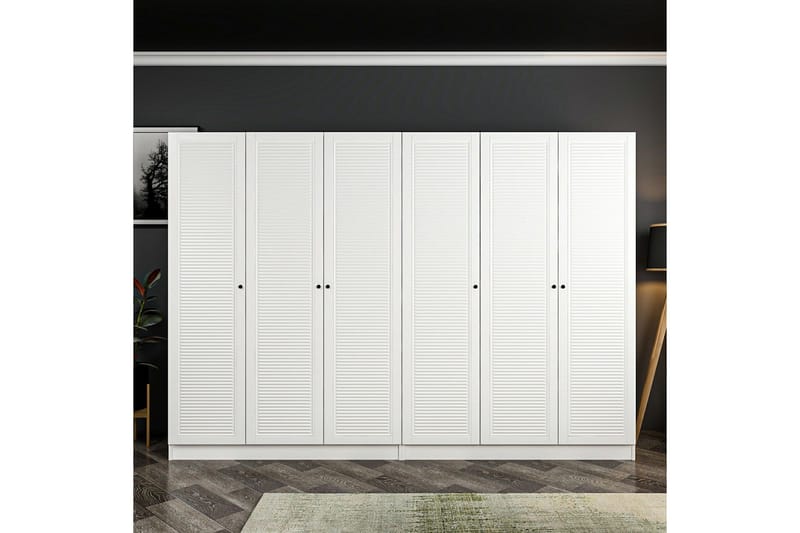 Garderobe Cambrian 270 cm - Hvit - Oppbevaring - Garderober & garderobesystem