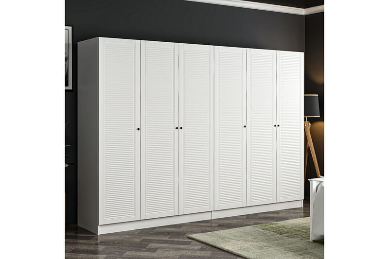 Garderobe Cambrian 270 cm - Hvit - Oppbevaring - Garderober & garderobesystem