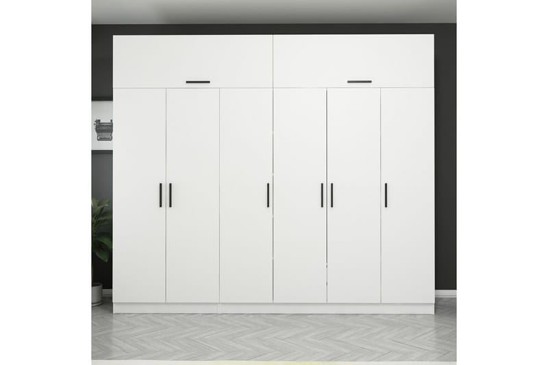 Garderobe Cambrian 270 cm - Hvit - Oppbevaring - Garderober & garderobesystem