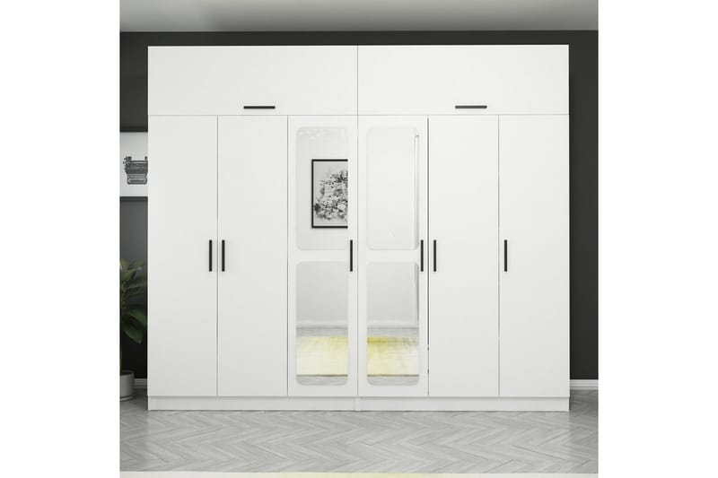 Garderobe Cambrian 270 cm - Hvit - Oppbevaring - Garderober & garderobesystem