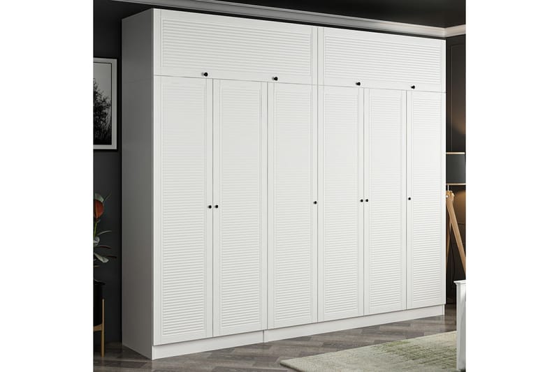 Garderobe Cambrian 270 cm - Hvit - Oppbevaring - Garderober & garderobesystem