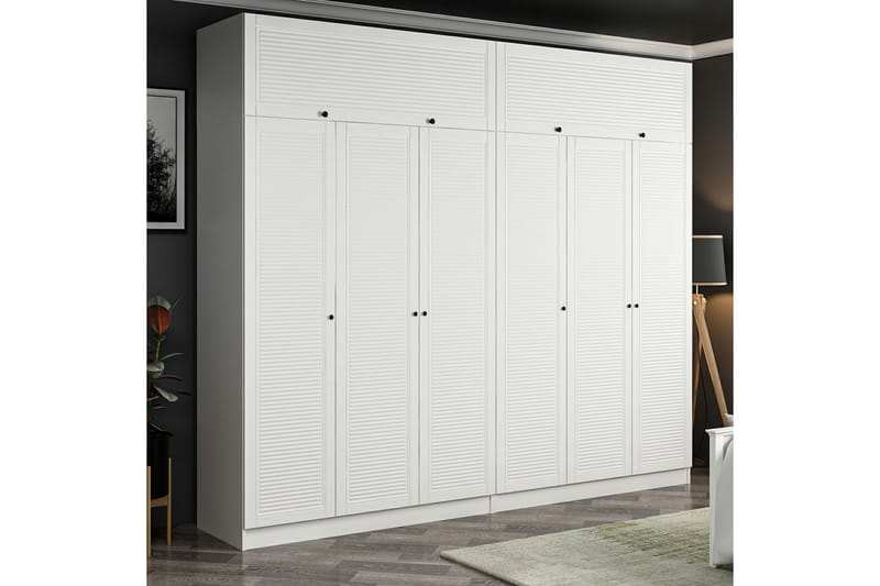 Garderobe Cambrian 270 cm - Hvit - Oppbevaring - Garderober & garderobesystem