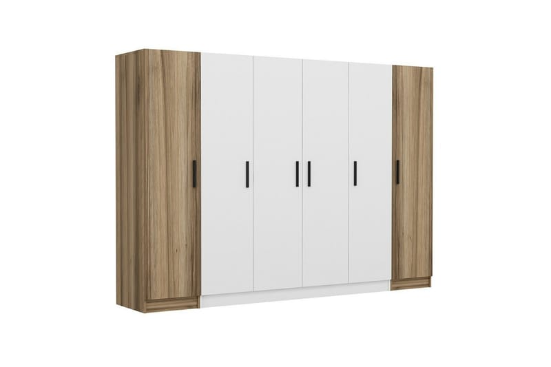 Garderobe Cambrian 270 cm - Hvit/Brun - Oppbevaring - Garderober & garderobesystem