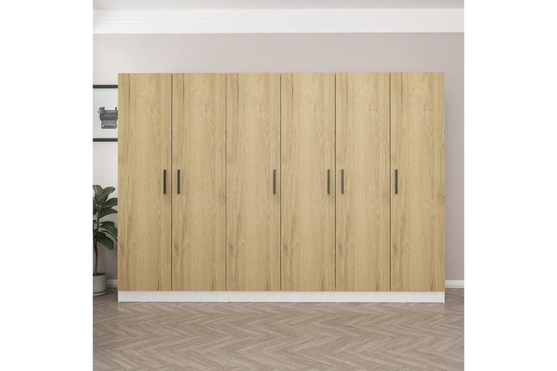 Garderobe Cambrian 270 cm - Valnøtt - Oppbevaring - Garderober & garderobesystem