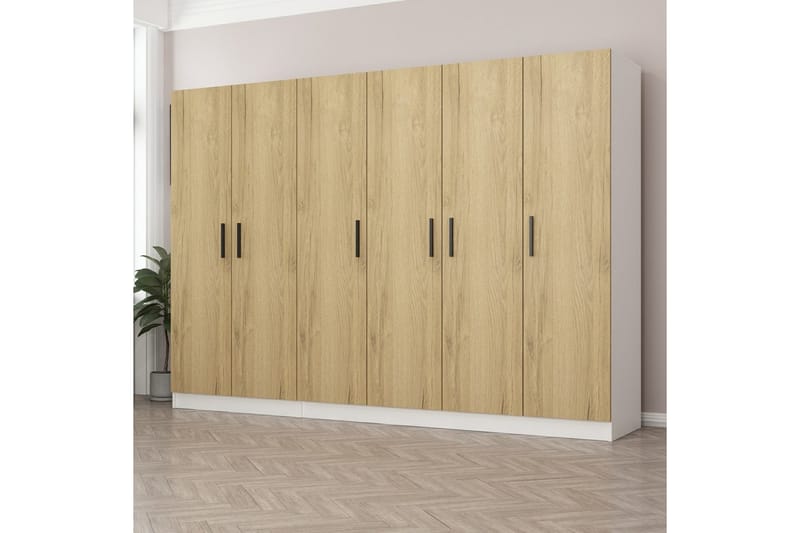 Garderobe Cambrian 270 cm - Valnøtt - Oppbevaring - Garderober & garderobesystem