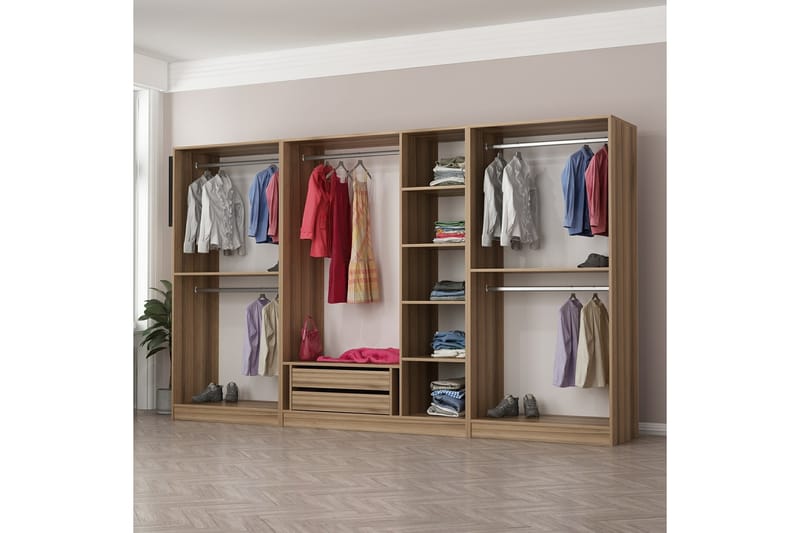 Garderobe Cambrian 315 cm - Eik - Oppbevaring - Garderober & garderobesystem