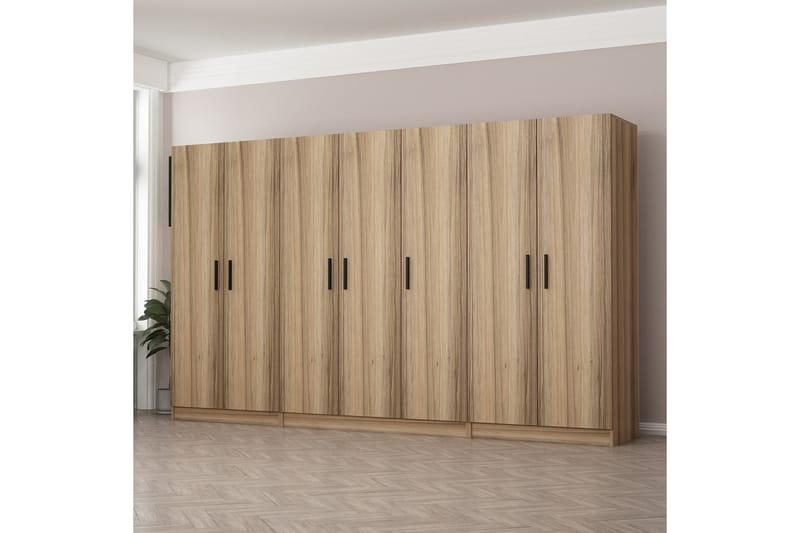 Garderobe Cambrian 315 cm - Eik - Oppbevaring - Garderober & garderobesystem